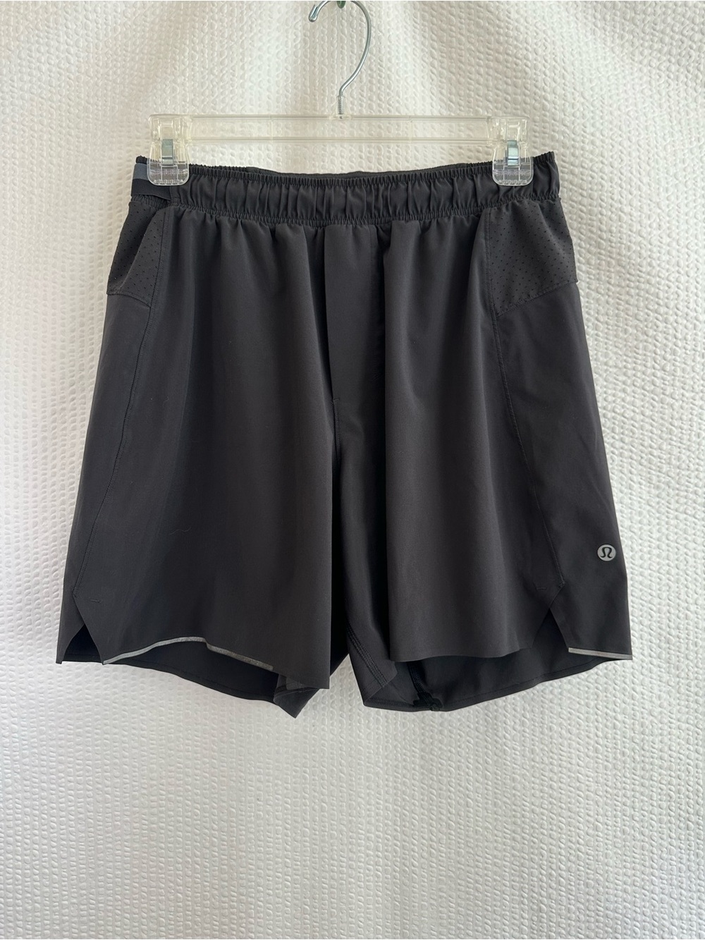 LULULEMON Surge Shorts Black Small Running Athletic Reflective Lightweight
